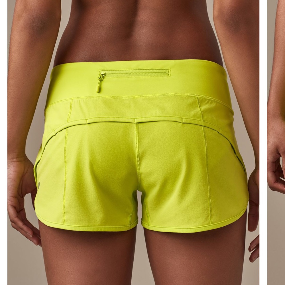 Lululemon Speed up shorts yellow